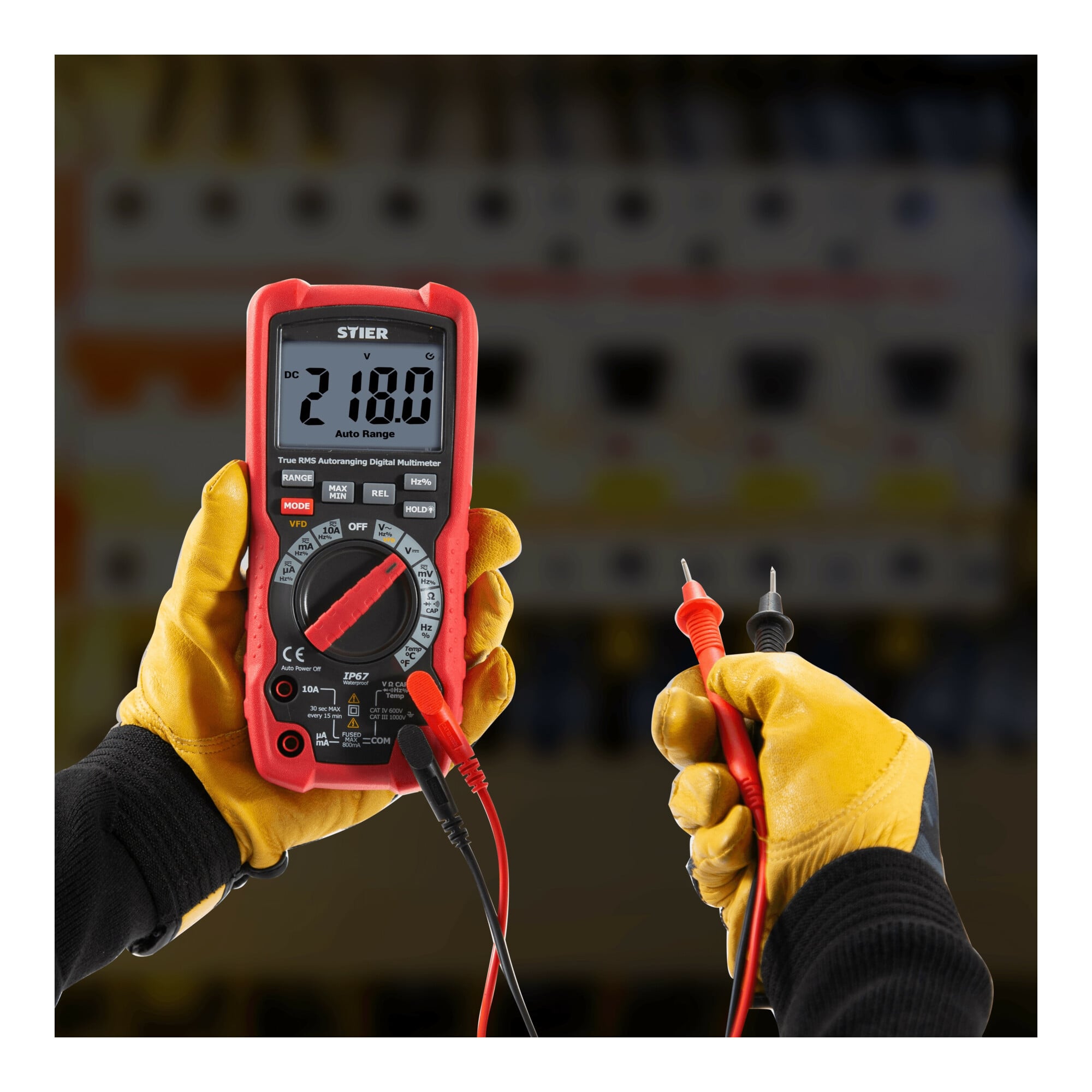 STIER professional digital multimeter 0.01mV - 1000V AC/DC waterproof CAT III 1000V