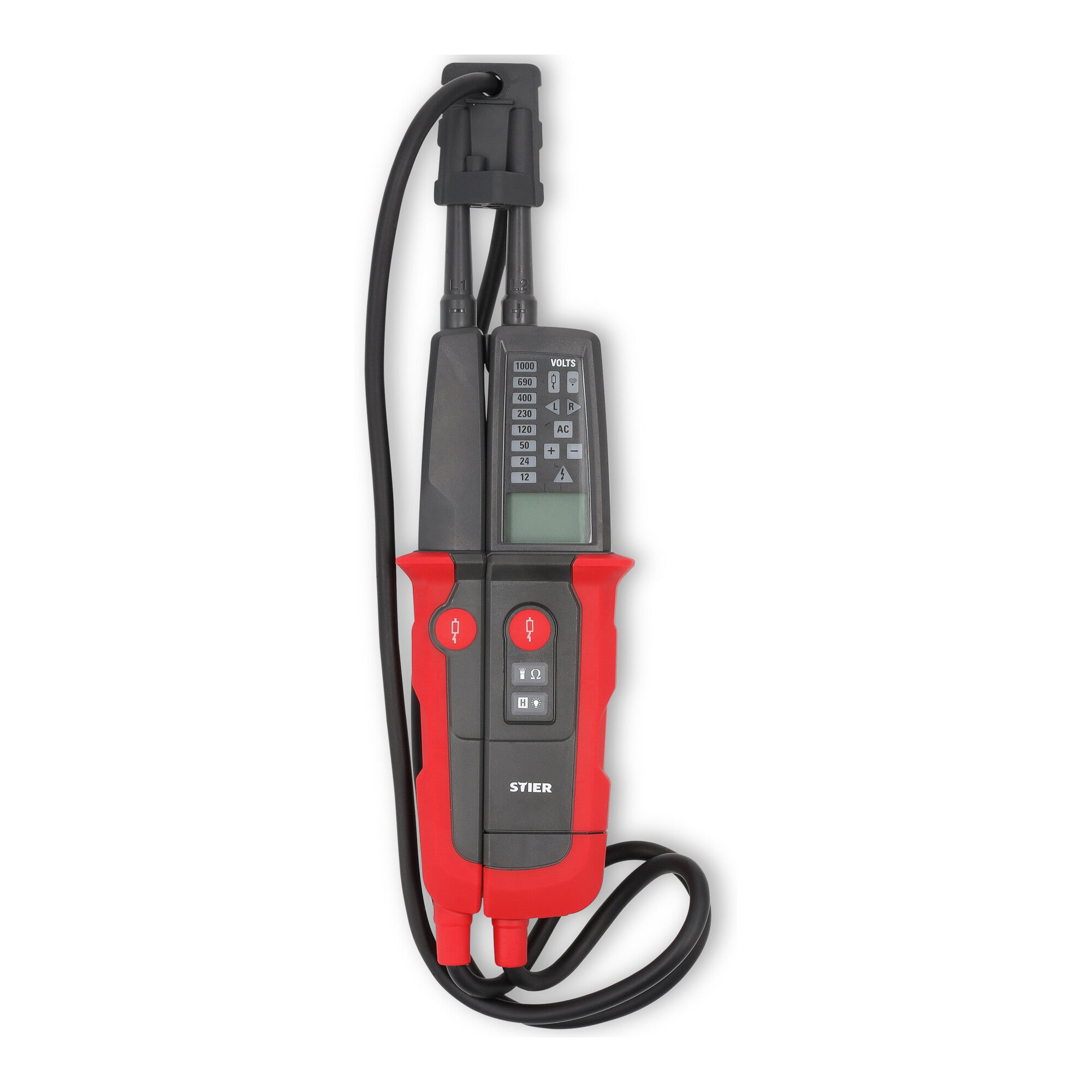 STIER Profi Spannungs- und Durchgangsprüfer 6V-1000V AC/DC 2-polig CAT III 1000V