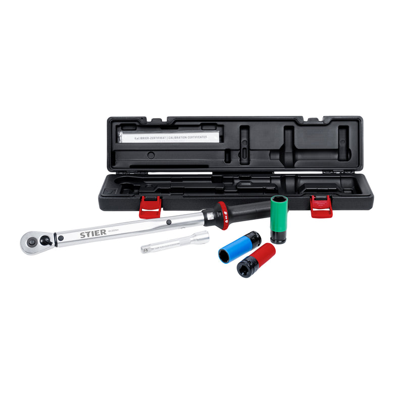 STIER wheel assembly set 1/2 inch 40 - 200 Nm 5-piece