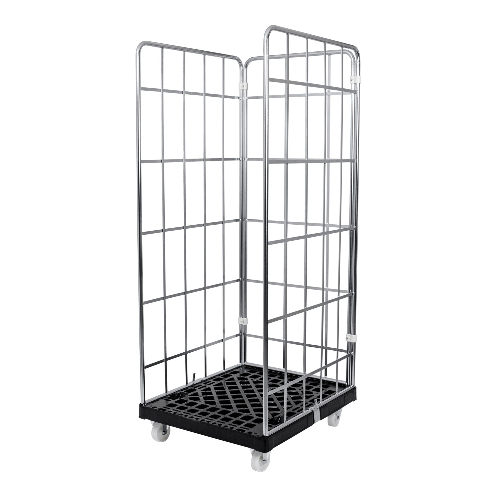STIER roll container 3-sided lattice box lattice trolley galvanized various heights