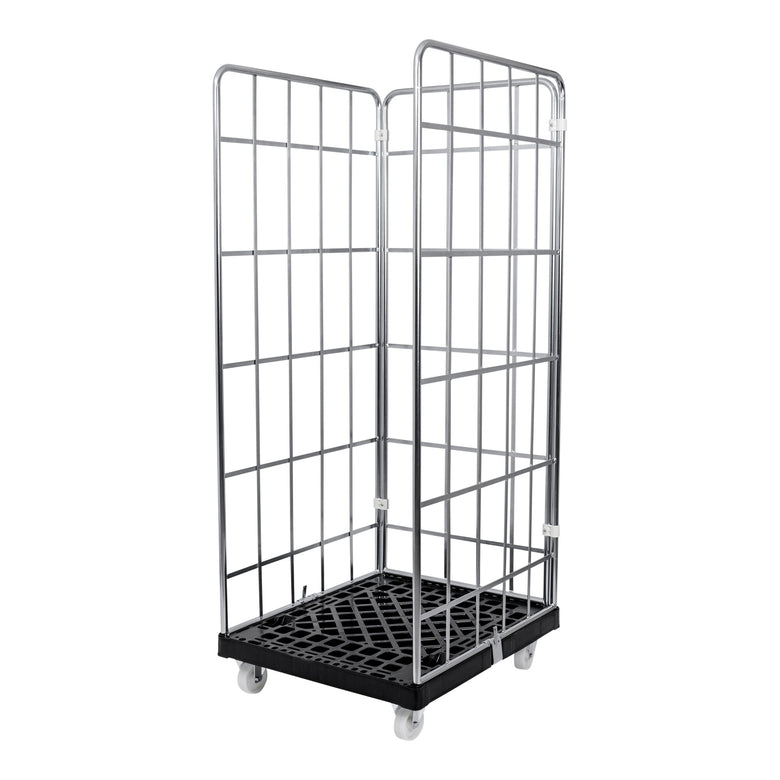 STIER roll container 3-sided lattice box lattice trolley galvanized various heights