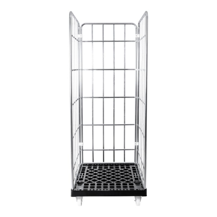 STIER roll container 3-sided lattice box lattice trolley galvanized various heights