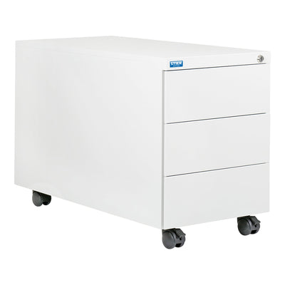 STIER Rollcontainer 3 Schubladen Abmessungen 550x390x790mm Farbe Lichtgrau (RAL