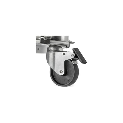 STIER Rollen Set für Aluboxen 4 Rollen davon 2 Rollen mit Feststeller ideal für