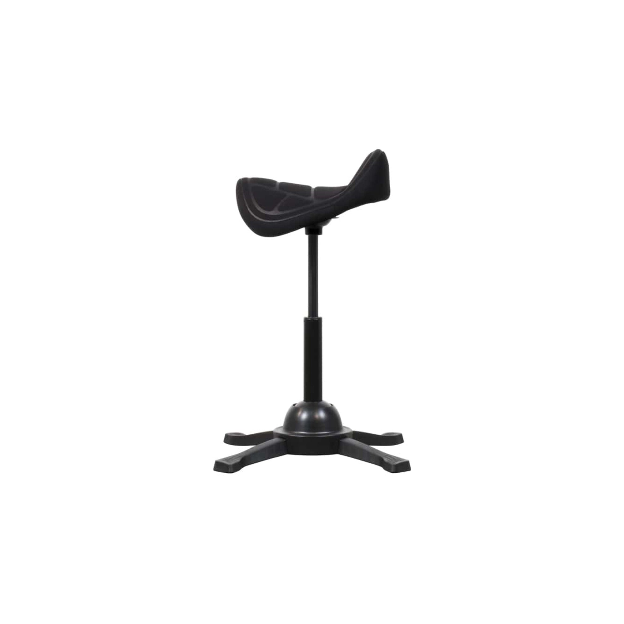 STIER Sattelhocker mit Sitzmulde Sitzhöhe 480-660mm schwarz