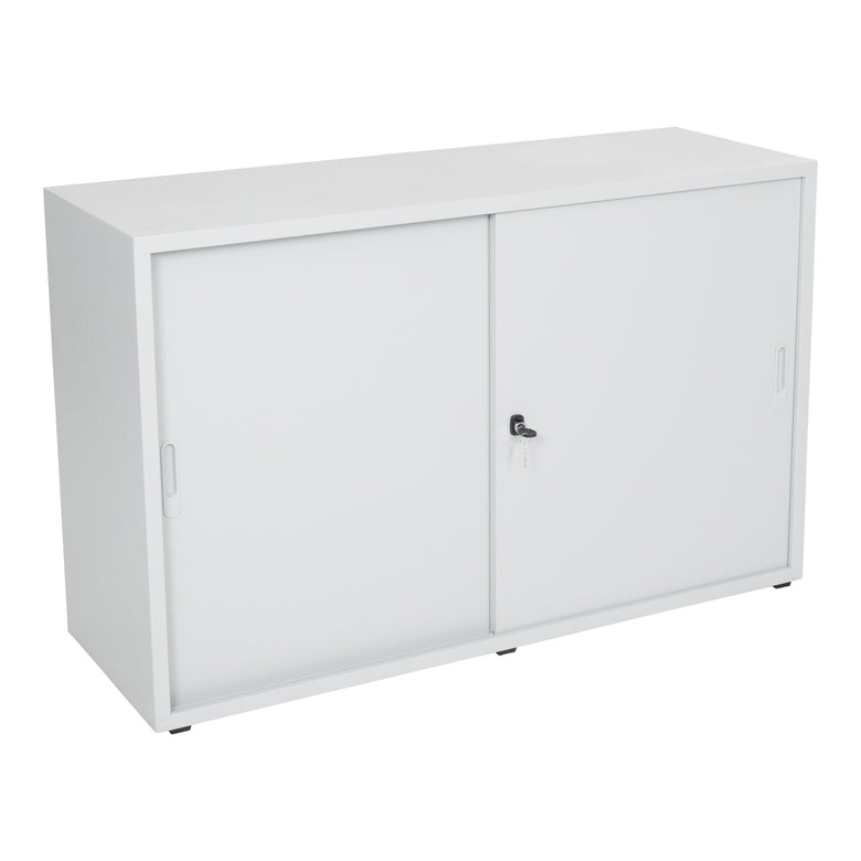 STIER sliding door wardrobe HxWxD 750x1200x420mm light grey