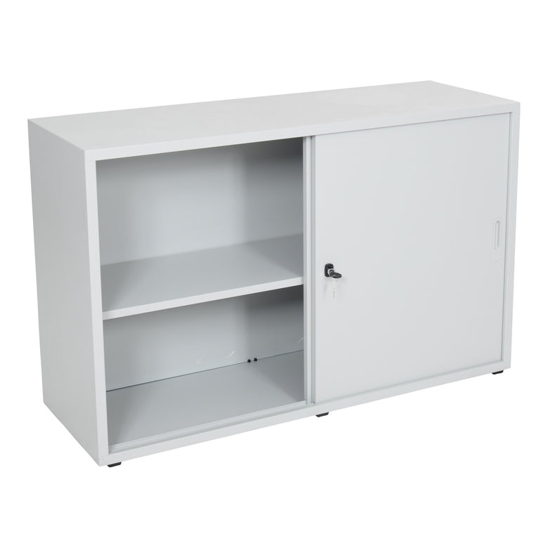 STIER sliding door wardrobe HxWxD 750x1200x420mm light grey