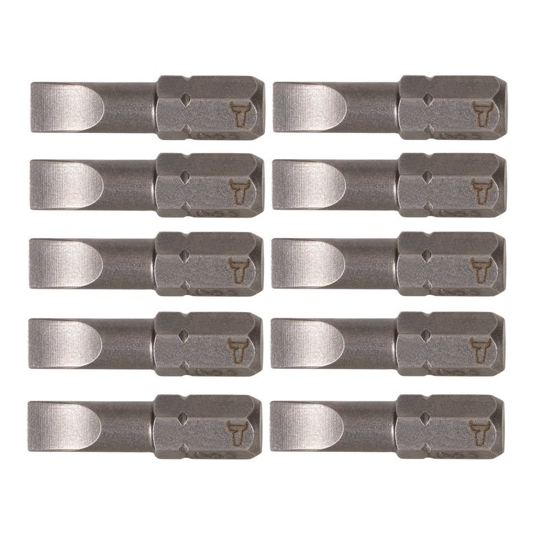 STIER Schlitz-Bit Form C 6,3 Länge 25mm 10er Pack 10 Stk diverse Größen Bit Satz