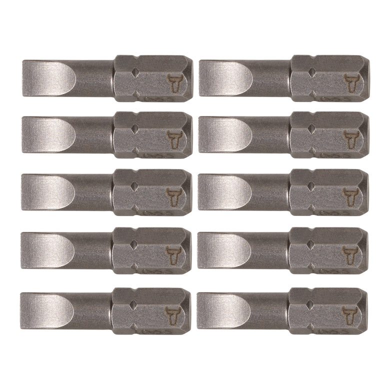 STIER Schlitz-Bit Form C 6,3 Länge 25mm 10er Pack 10 Stk diverse Größen Bit Satz