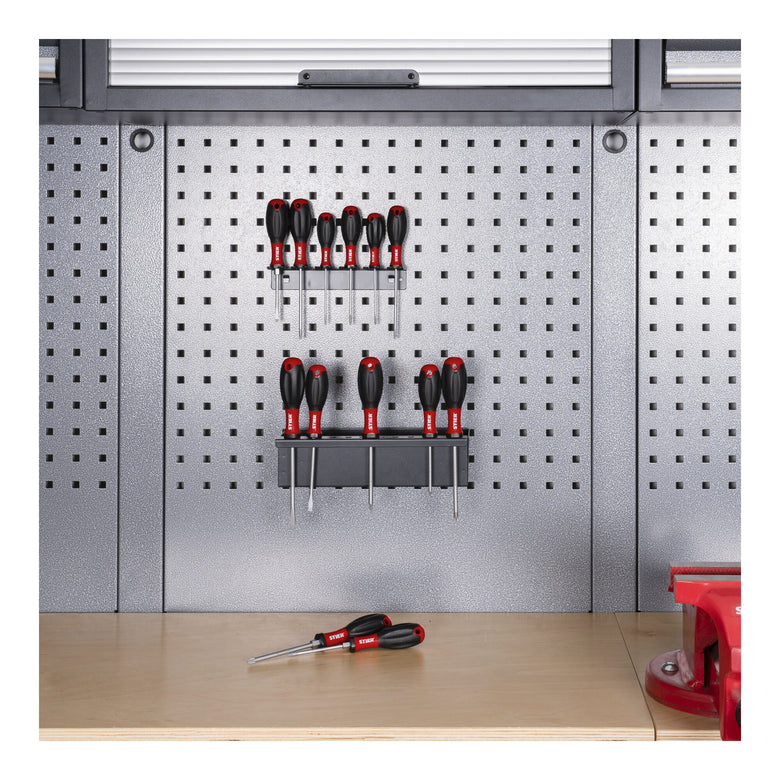 STIER screwdriver set Big Pack 13-piece with slotted, Phillips, Pozidriv-