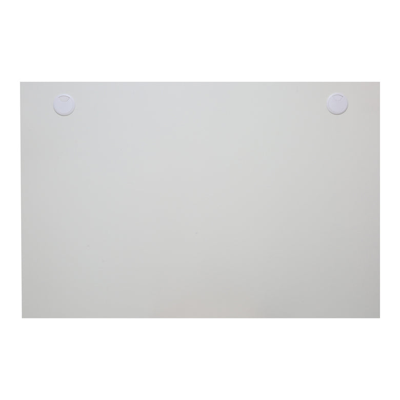 STIER desk top 120x80cm white melamine coated tabletop 25mm thick with