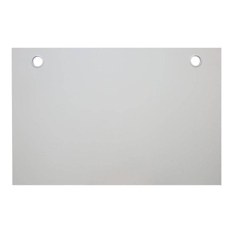STIER desk top 120x80cm white melamine coated tabletop 25mm thick with