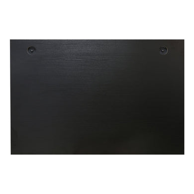 STIER desk top 140x80cm black melamine coated tabletop 25mm thick