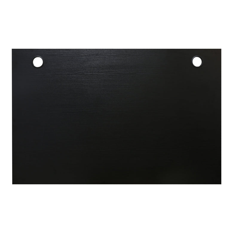 STIER desk top 140x80cm black melamine coated tabletop 25mm thick