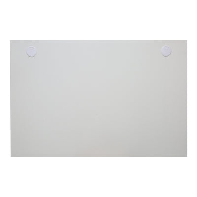 STIER desk top 140x80cm white melamine coated tabletop 25mm thick with