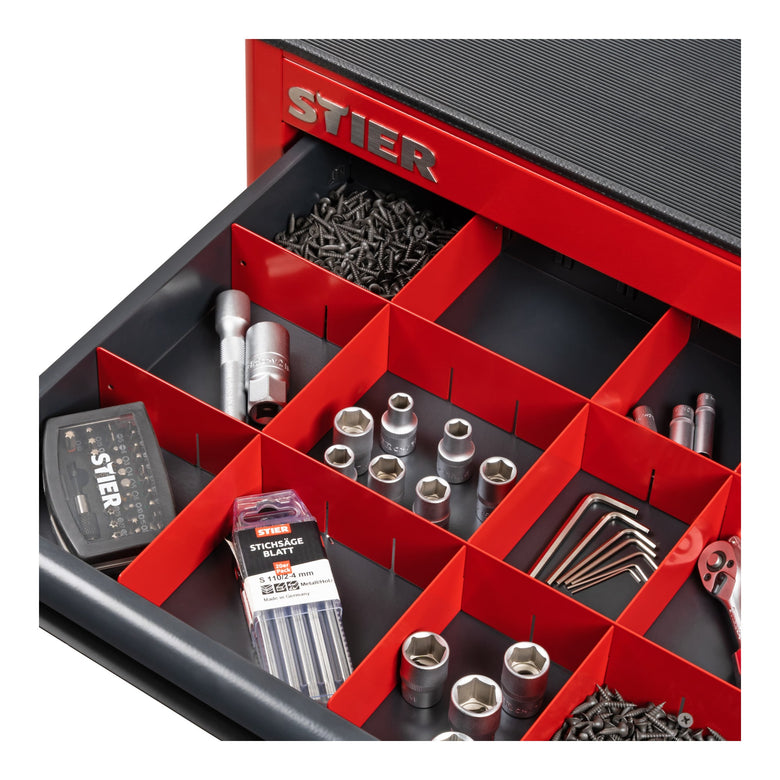 STIER drawer divider set for STIER workshop trolley