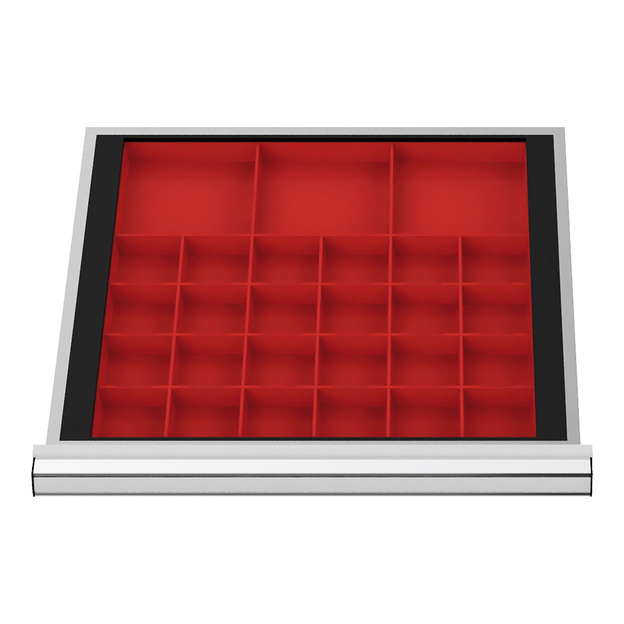 STIER drawer dividers for small parts boxes BLH 100 mm, internal dimensions 500x450 mm, 24