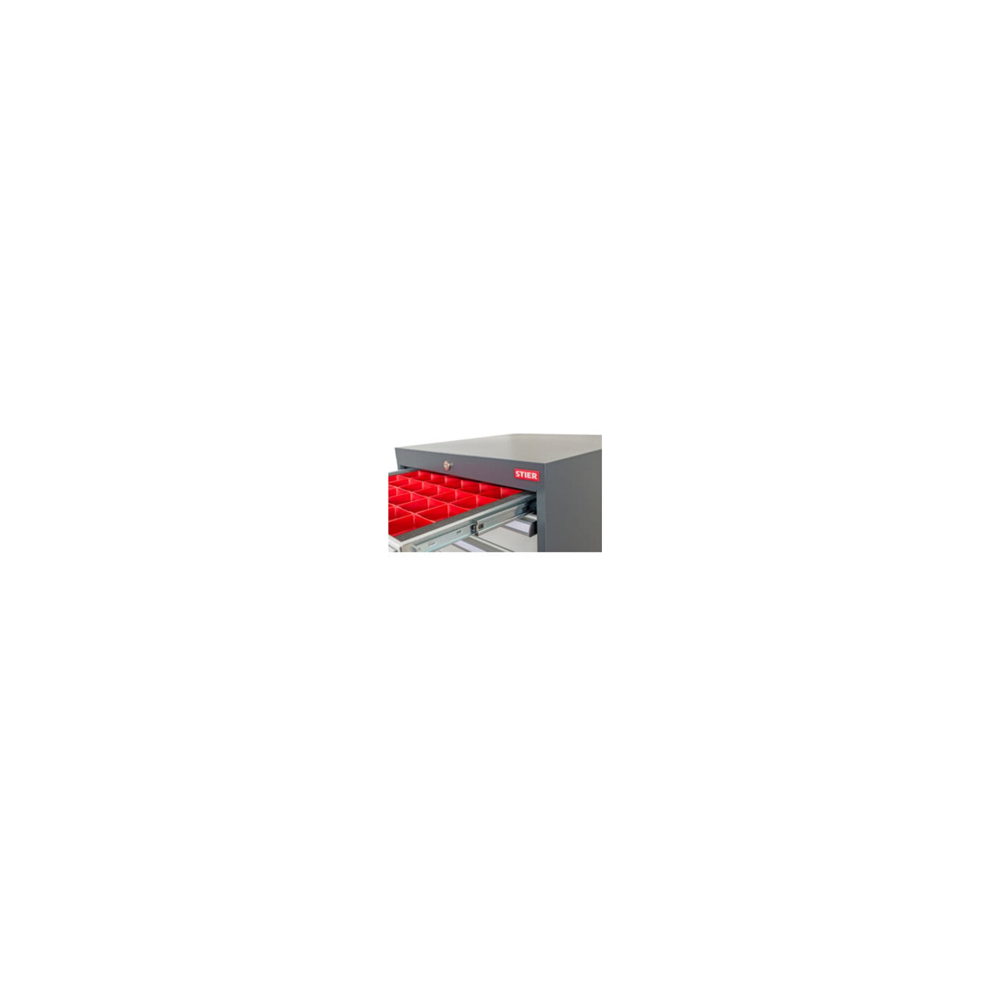 STIER drawer divider small parts boxes BLH 100 mm internal dimensions 500x450 mm 6 KTK
