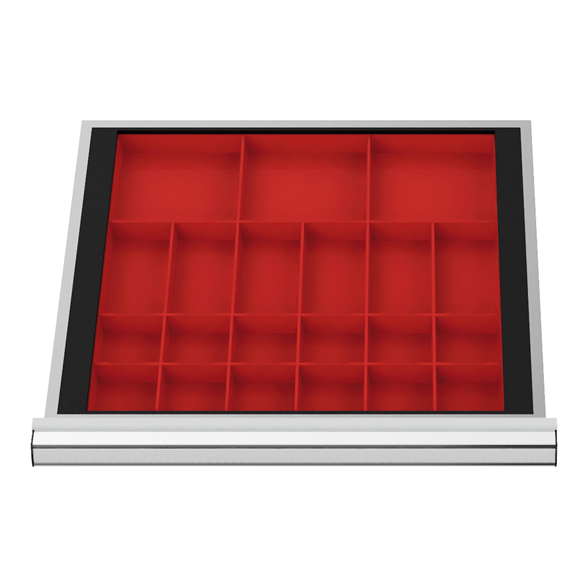 STIER drawer dividers for small parts boxes BLH 50 mm, internal dimensions 500x450 mm, 3 KTK