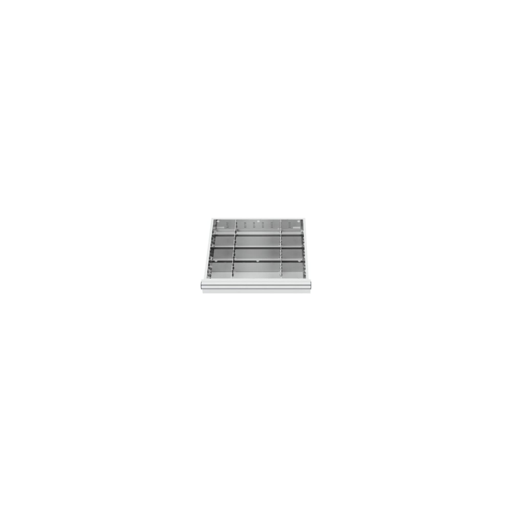 STIER Schubladeneinteilung Metalleinteilung BLH 100/125 mm Innenmaß 500x450 mm