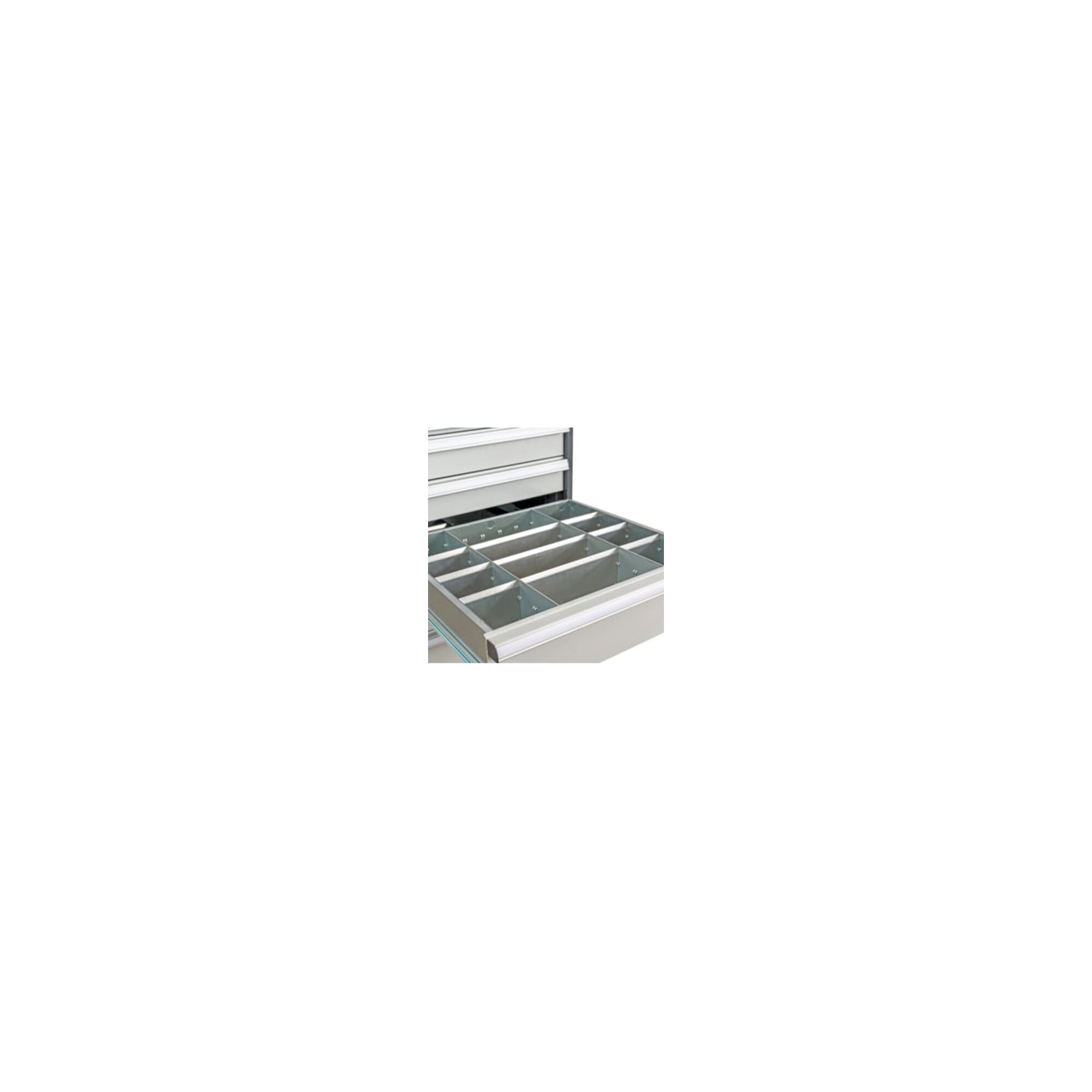 STIER Schubladeneinteilung Metalleinteilung BLH 100/125 mm Innenmaß 500x450 mm
