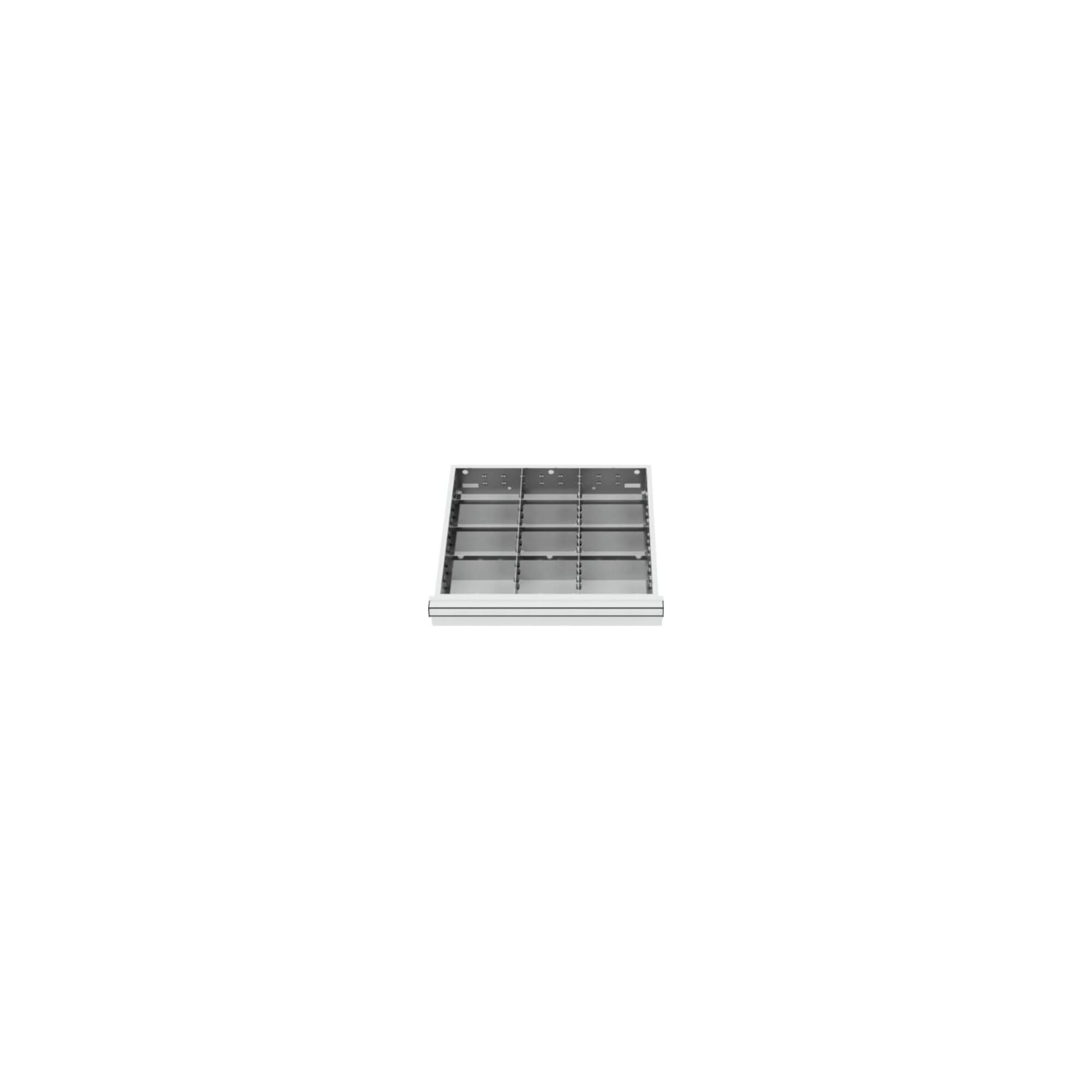 STIER Schubladeneinteilung Metalleinteilung BLH 100/125 mm Innenmaß 500x450 mm