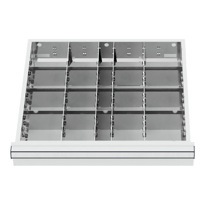STIER drawer divider metal divider BLH 100/125 mm internal dimensions 500x450 mm