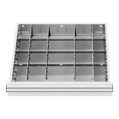 STIER Schubladeneinteilung Metalleinteilung BLH 100/125 mm Innenmaß 500x450 mm