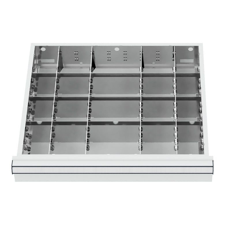 STIER Schubladeneinteilung Metalleinteilung BLH 100/125 mm Innenmaß 500x450 mm
