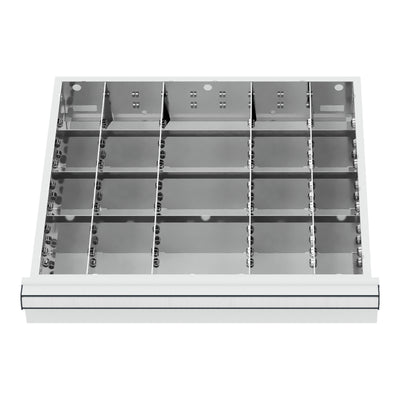 STIER Schubladeneinteilung Metalleinteilung BLH 100/125 mm Innenmaß 500x450 mm