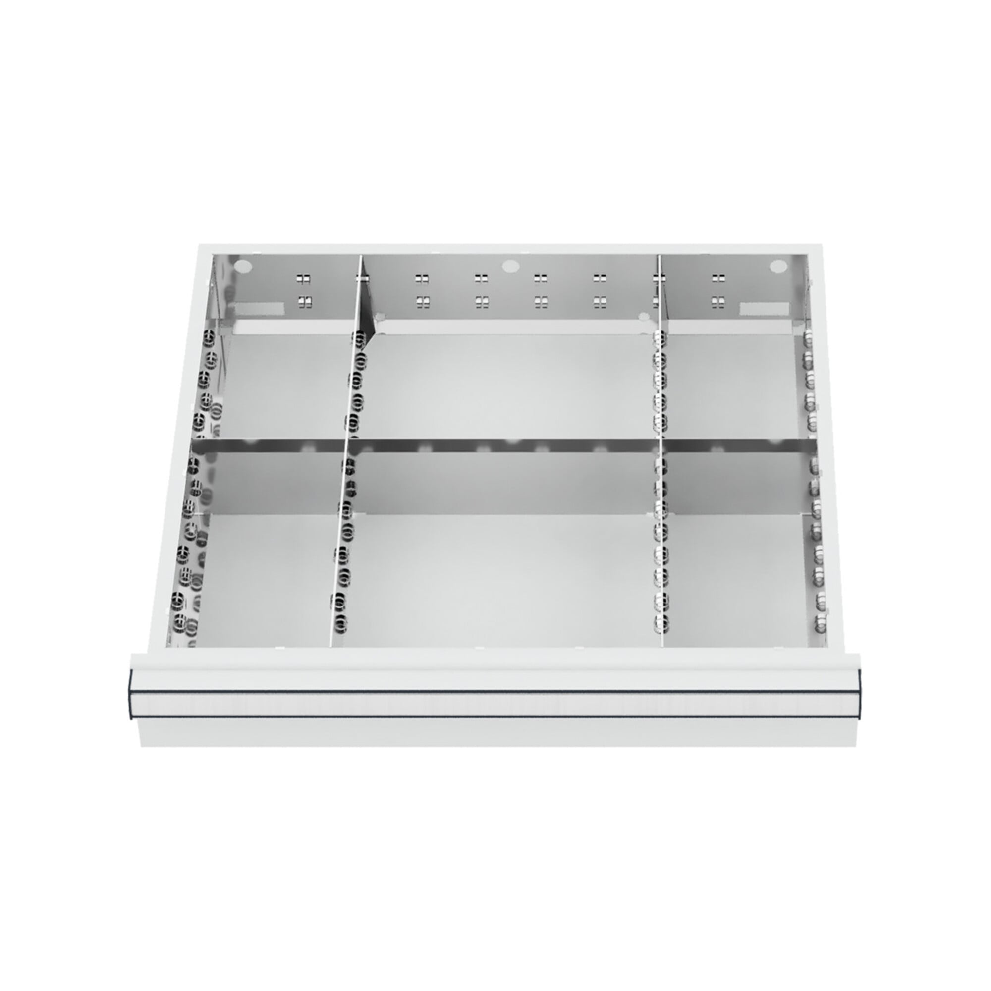 STIER Schubladeneinteilung Metalleinteilung BLH 100/125 mm Innenmaß 500x450 mm 6