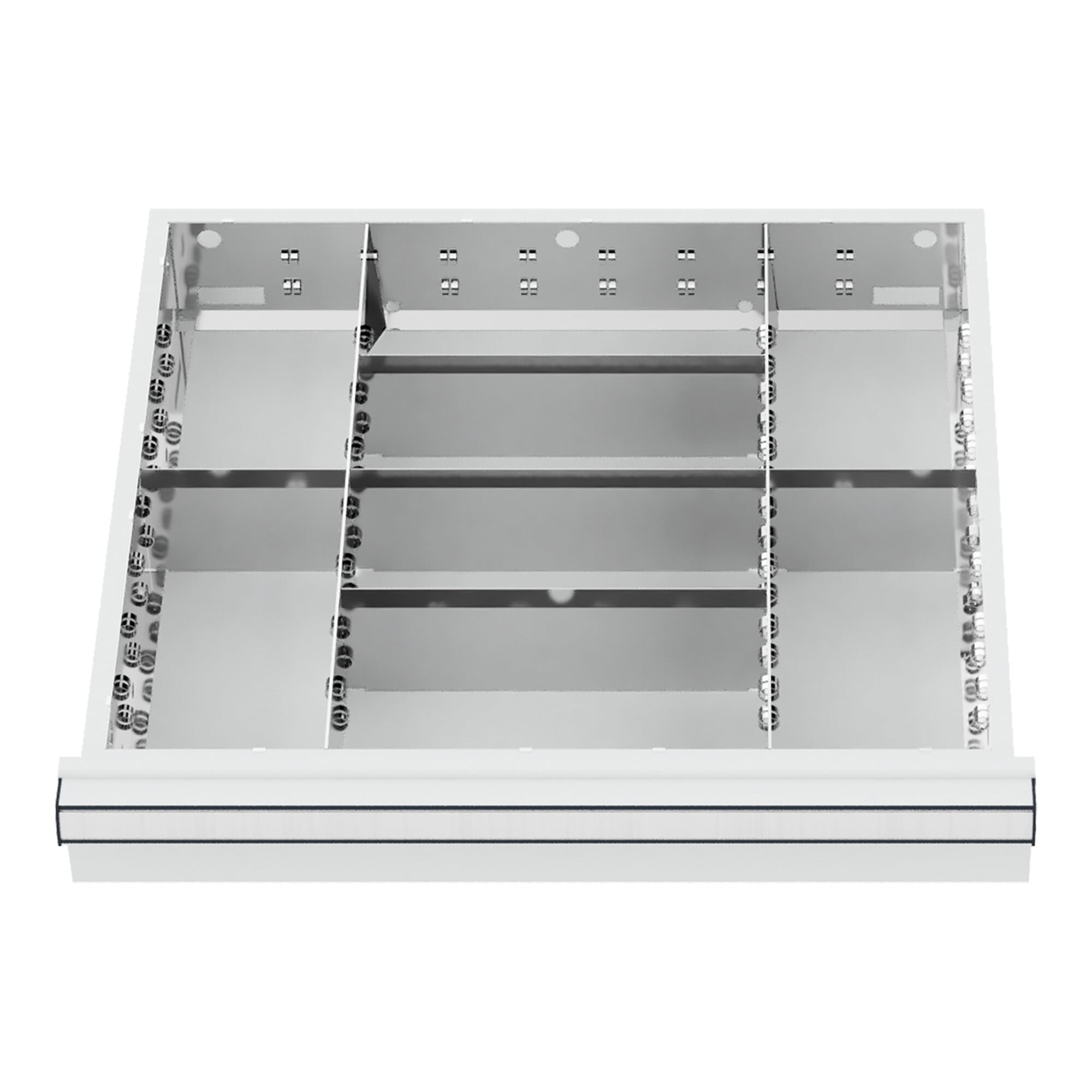 STIER Schubladeneinteilung Metalleinteilung BLH 100/125 mm Innenmaß 500x450 mm 8