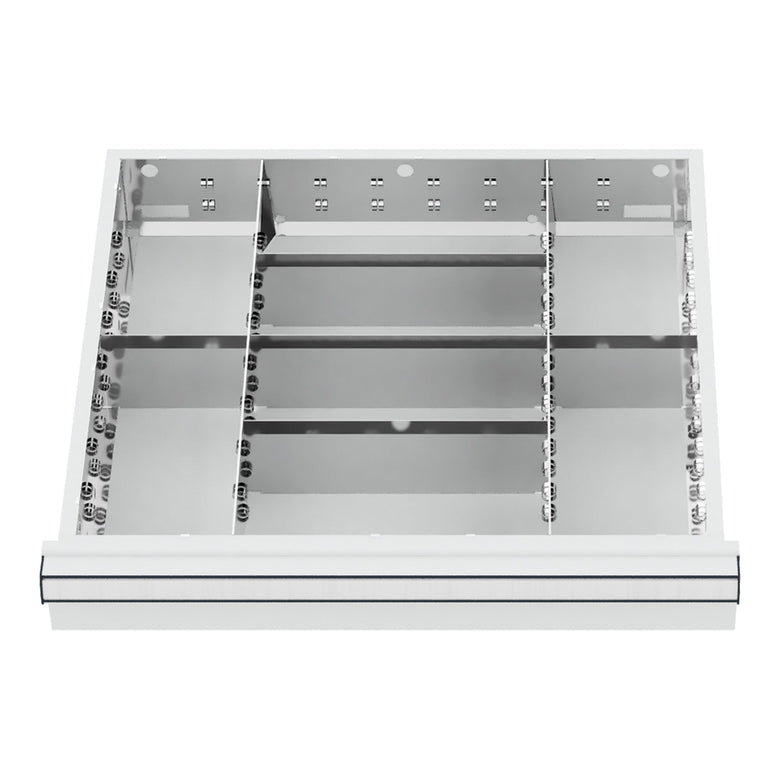 STIER Schubladeneinteilung Metalleinteilung BLH 100/125 mm Innenmaß 500x450 mm 8