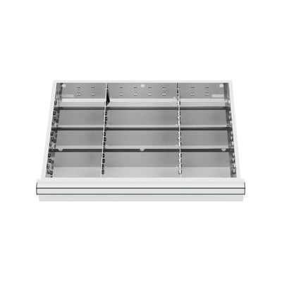 STIER Schubladeneinteilung Metalleinteilung BLH 100/125 mm Innenmaß 600x450 mm