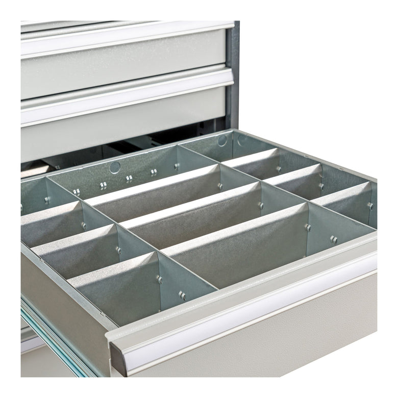 STIER Schubladeneinteilung Metalleinteilung BLH 100/125 mm Innenmaß 600x450 mm