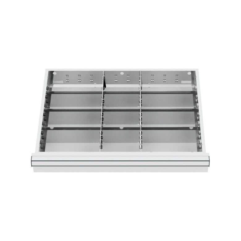 STIER Schubladeneinteilung Metalleinteilung BLH 100/125 mm Innenmaß 600x450 mm