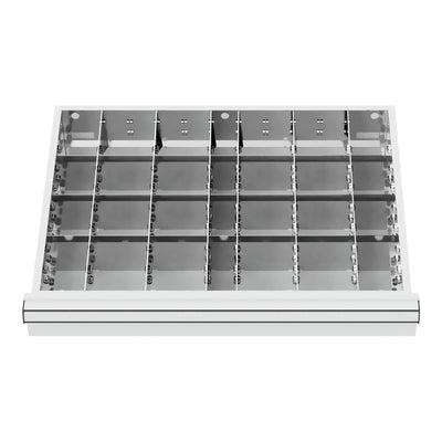 STIER Schubladeneinteilung Metalleinteilung BLH 100/125 mm Innenmaß 600x450 mm