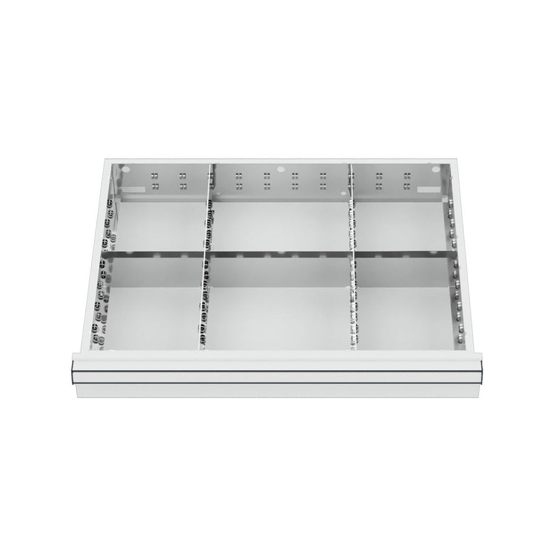 STIER Schubladeneinteilung Metalleinteilung BLH 100/125 mm Innenmaß 600x450 mm 6