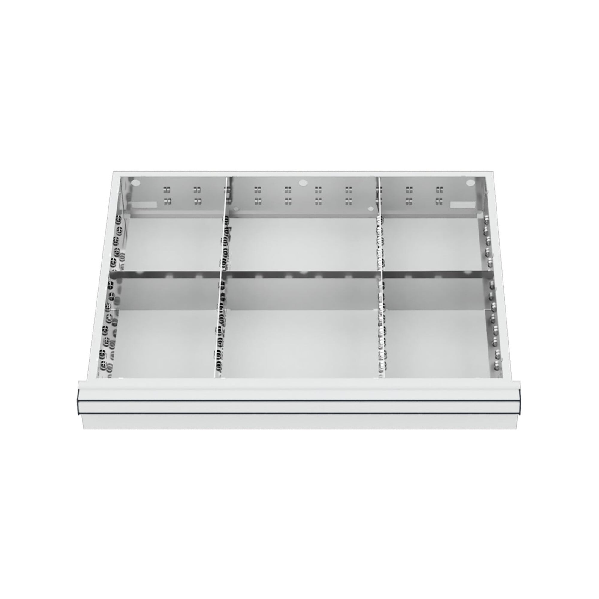 STIER Schubladeneinteilung Metalleinteilung BLH 100/125 mm Innenmaß 600x450 mm 6