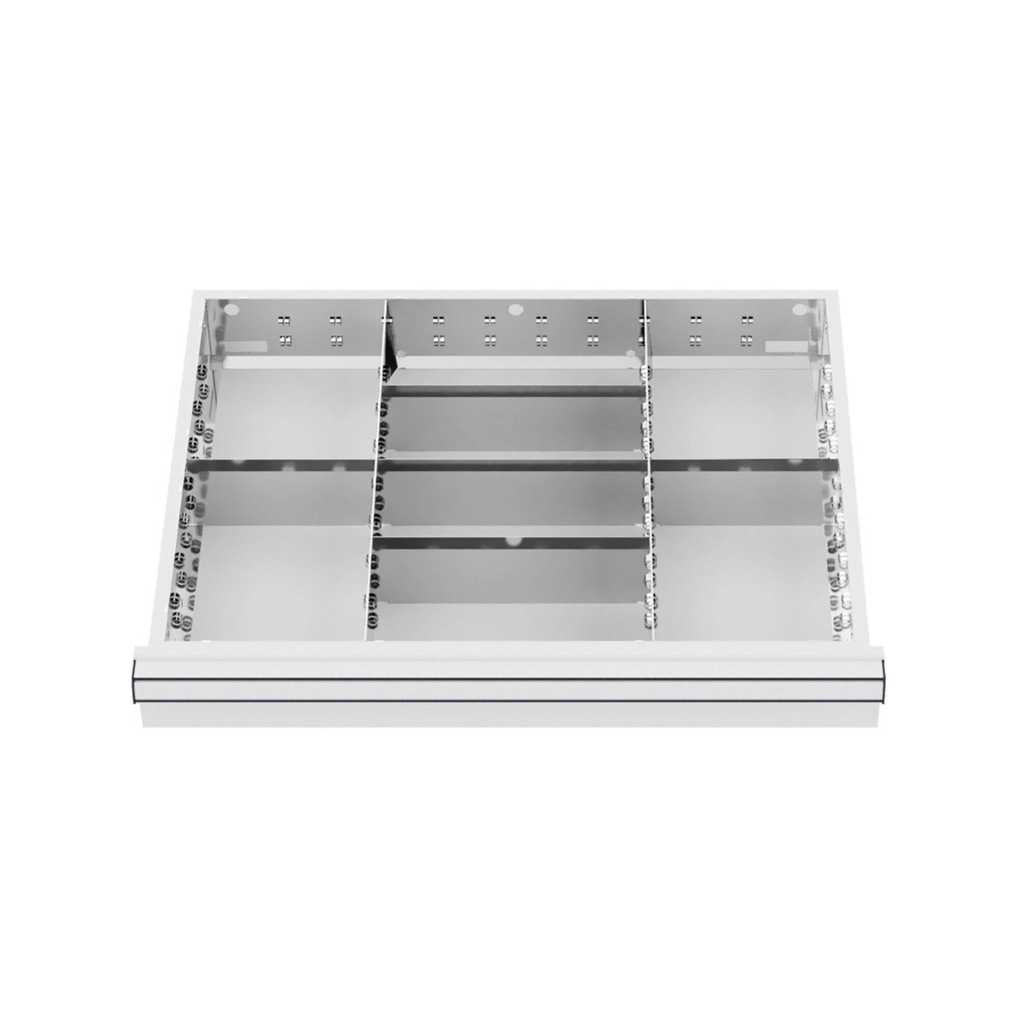 STIER Schubladeneinteilung Metalleinteilung BLH 100/125 mm Innenmaß 600x450 mm 8