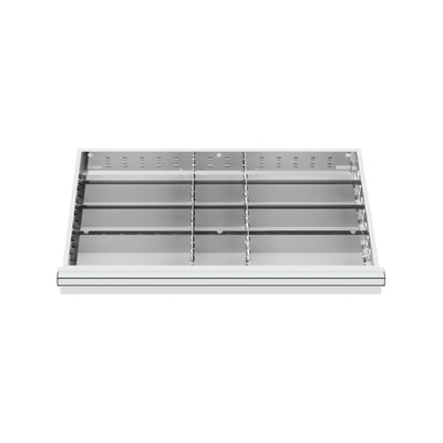 STIER Schubladeneinteilung Metalleinteilung BLH 100/125 mm Innenmaß 800x450 mm