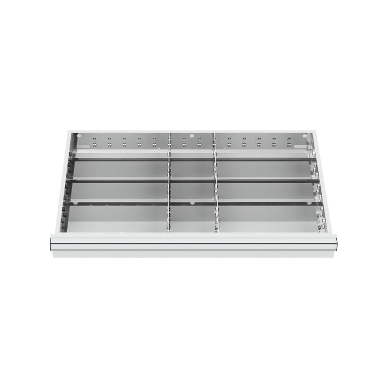 STIER Schubladeneinteilung Metalleinteilung BLH 100/125 mm Innenmaß 800x450 mm