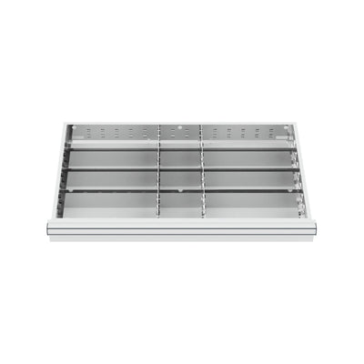 STIER Schubladeneinteilung Metalleinteilung BLH 100/125 mm Innenmaß 800x450 mm