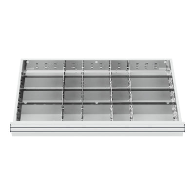 STIER Schubladeneinteilung Metalleinteilung BLH 100/125 mm Innenmaß 800x450 mm