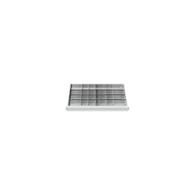 STIER Schubladeneinteilung Metalleinteilung BLH 100/125 mm Innenmaß 800x450 mm