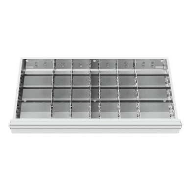 STIER Schubladeneinteilung Metalleinteilung BLH 100/125 mm Innenmaß 800x450 mm