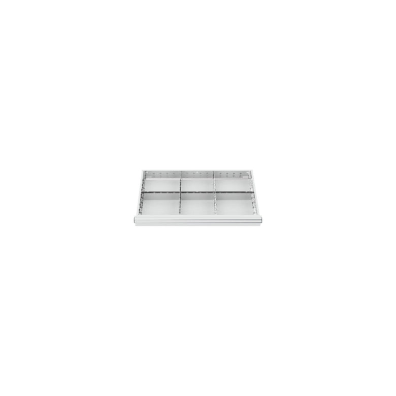 STIER Schubladeneinteilung Metalleinteilung BLH 100/125 mm Innenmaß 800x450 mm 6