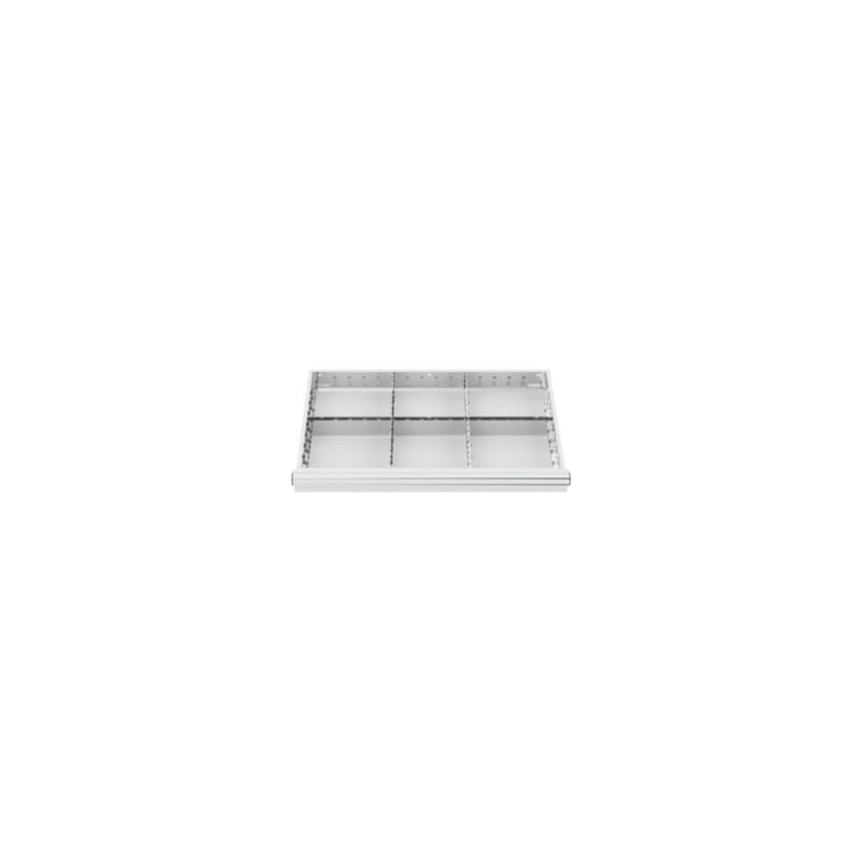 STIER Schubladeneinteilung Metalleinteilung BLH 100/125 mm Innenmaß 800x450 mm 6