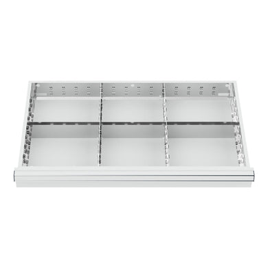 STIER Schubladeneinteilung Metalleinteilung BLH 100/125 mm Innenmaß 800x450 mm 6