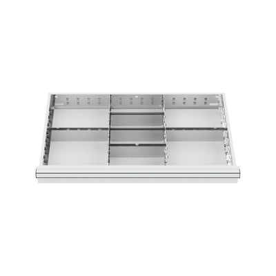STIER Schubladeneinteilung Metalleinteilung BLH 100/125 mm Innenmaß 800x450 mm 8